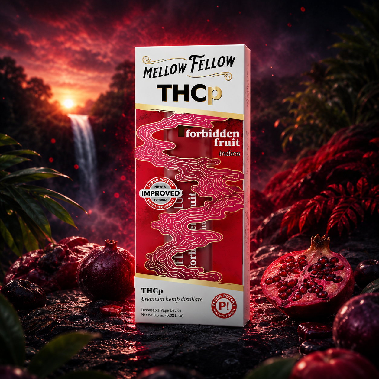 THCp 0.5g Disposable Vape - Forbidden Fruit (Indica)