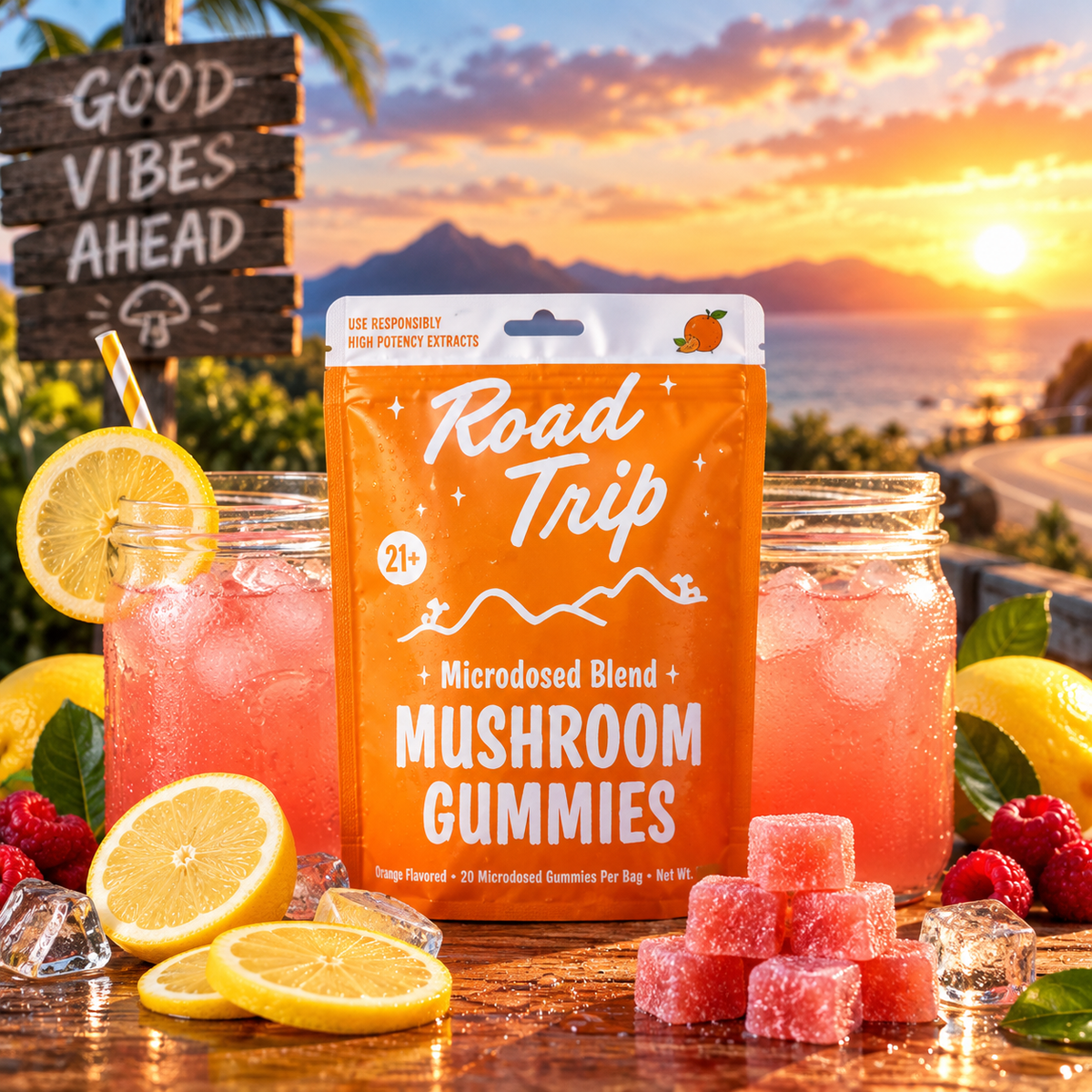 Day Trip By Road Trip Carpe Diem Blend Microdosed Gummies