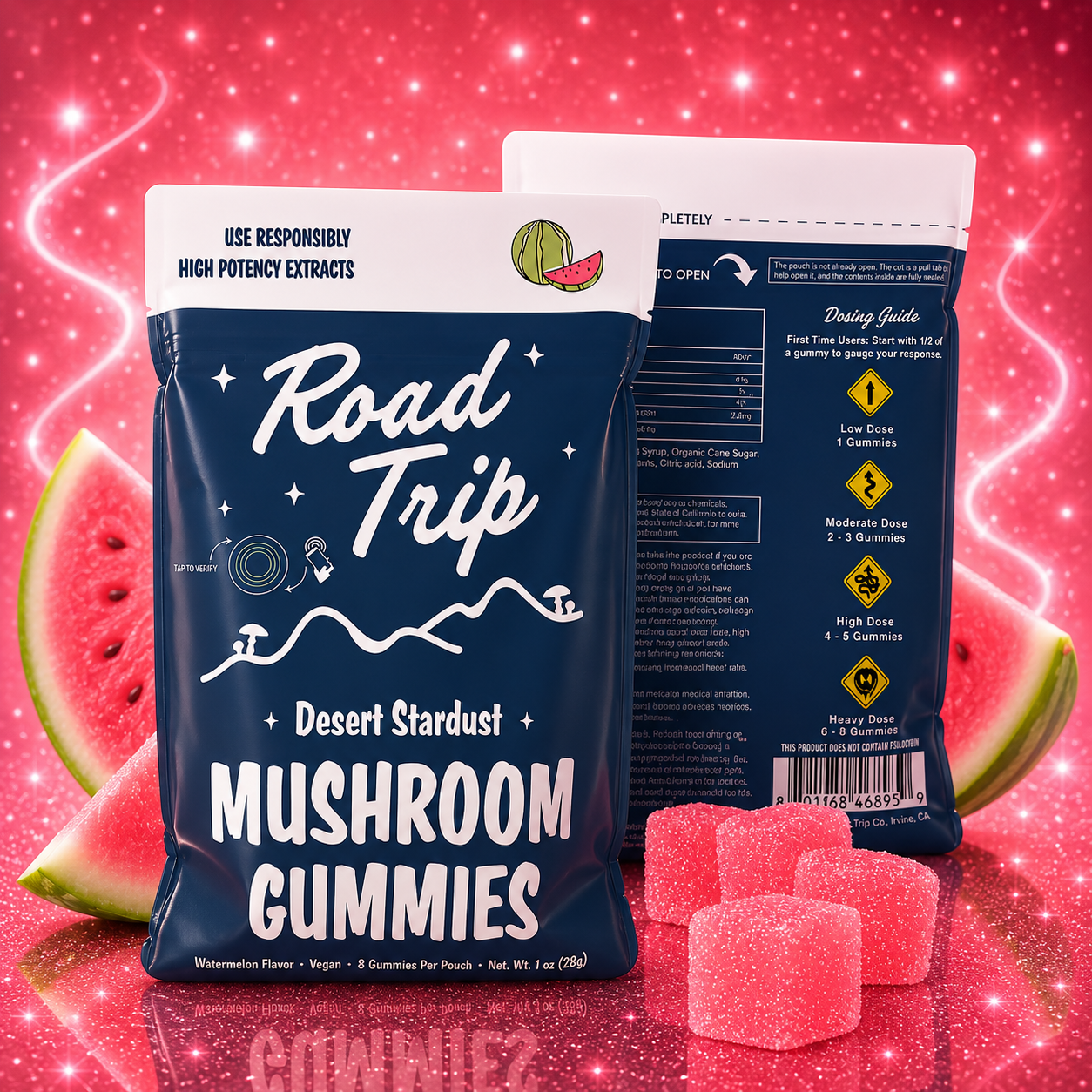 Desert Stardust Mushroom Gummies - Watermelon