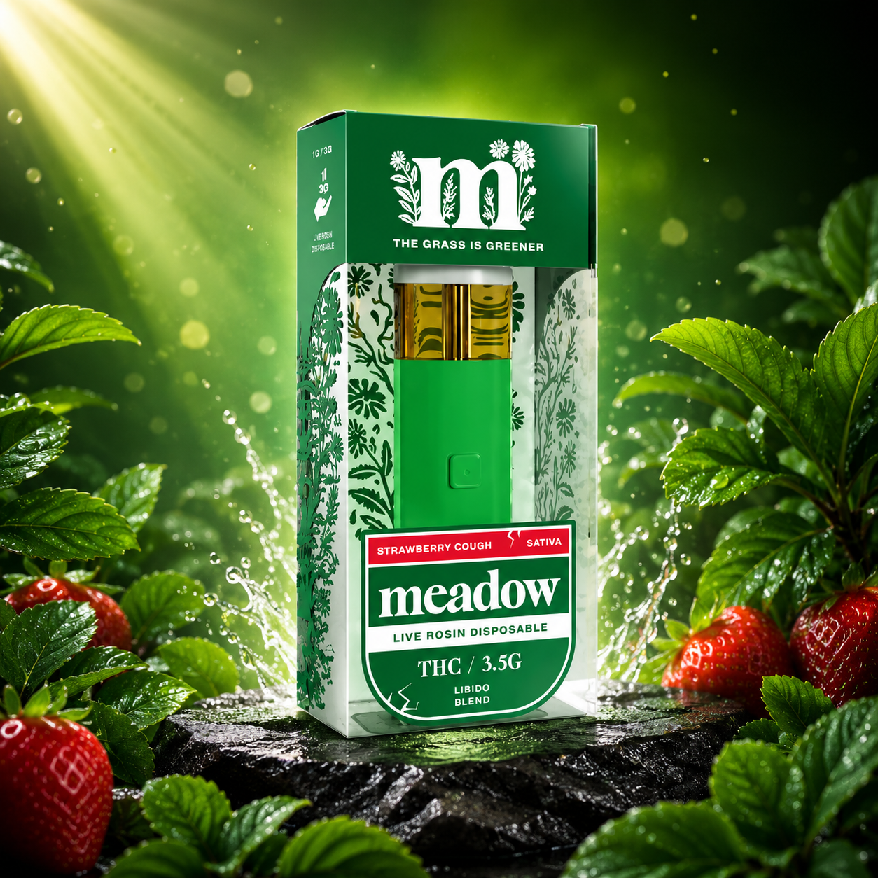 Strawberry Cough Libido Blend THC 3.5G Disposable